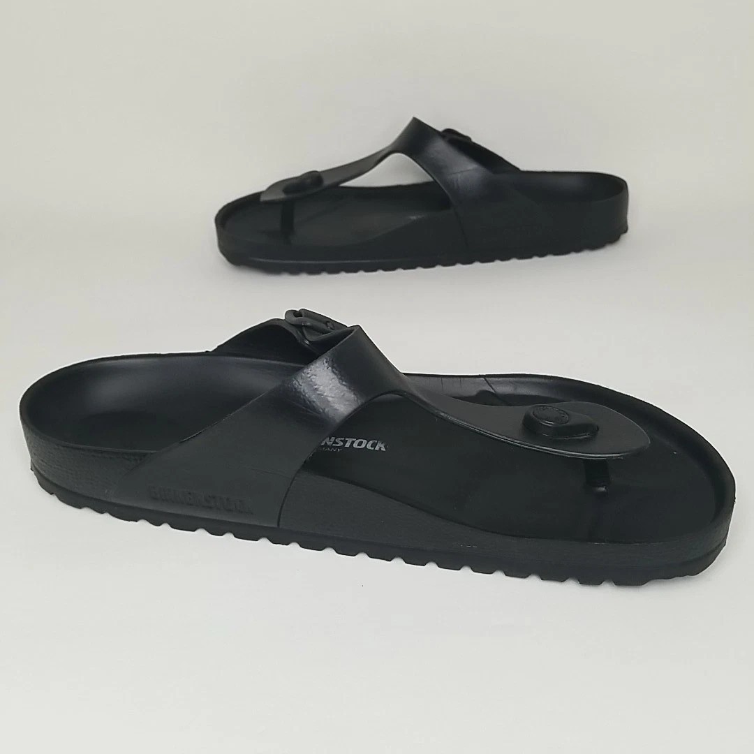 Birkenstock Gizeh Sandals sz EU 41 US Women 10/Men 8 Black EVA Foam Waterproof image 5