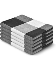 Paquete de 5 toallas de té de rizo 100 % algodón egipcio plato de cocina bucle colgante limpio