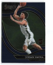 2020-21 Panini Select #262 Jordan Nwora Blue Milwaukee Bucks