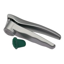 Progressive Non-Stick Garlic Press - No Need to Peel Garlic Crusher - Aluminium