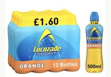 LUCOZADE Sport Orange Energy Drink 500mL Sport Cap Bottles Case (PACK OF 12)