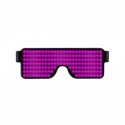 Lunettes à Affichage LED avec Chargeur Lunettes Lumineuses Dynamiques - Photo 1/4