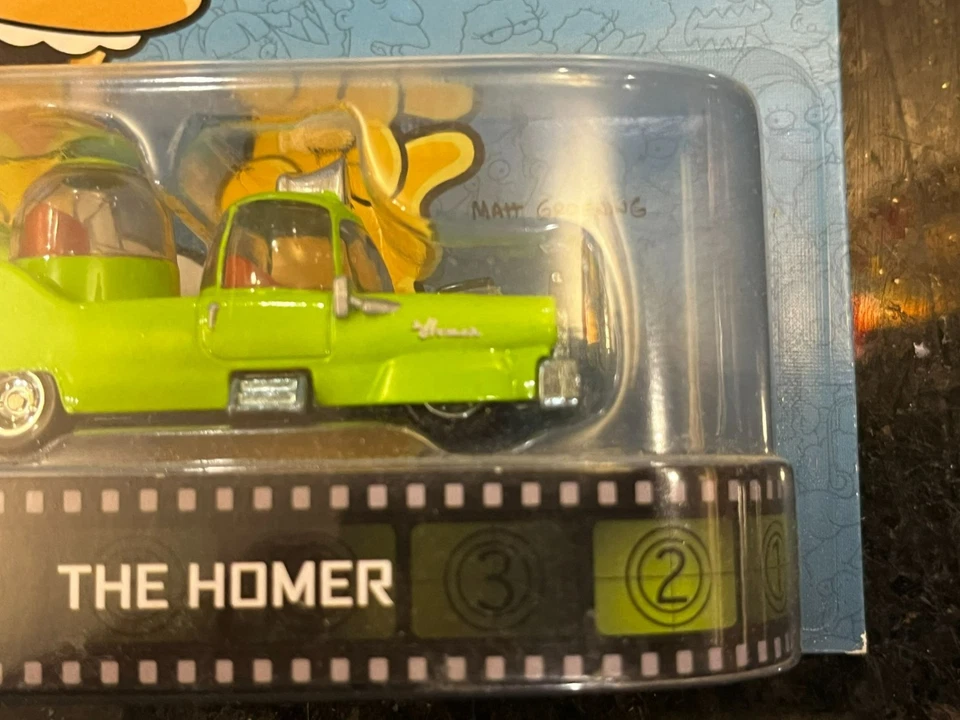Hot Wheels The Simpsons The Homer 2013 Mattel BDV00 Diecast Retro Entertainment - Image 4 of 4