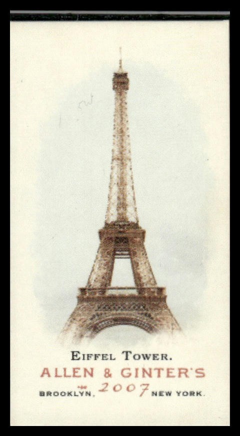 2007 Topps Allen & Ginter Eiffel Tower Mini #30 A & G Back NM