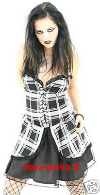 vestito scozzese kilt dark gothic goth emo lolita rock