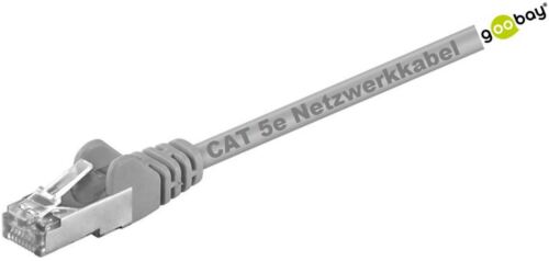 goobay ® Netzwerkkabel DSL LAN Patch ISDN Cable CAT5e 2x RJ45 Stecker - Photo 1/5