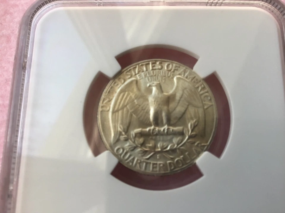 1952-S. Silver Washington Quarter NCG MS65 - Image 2 of 2