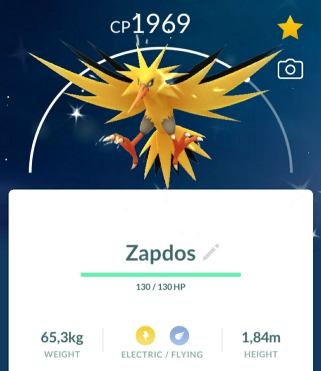 Pokémon Go Shiny Galar Zapdos Mini P.T.C 01mil+ Stardust