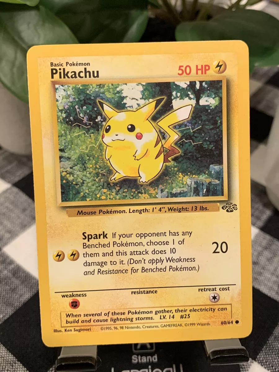 Pokemon Pikachu 60/64 Jungle Edition Unlimited, 1999, Card, TCG