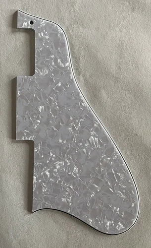 Guitar Parts Eletric Guitar Pickguard For Gibson ES-335 Long Style,White Pearl