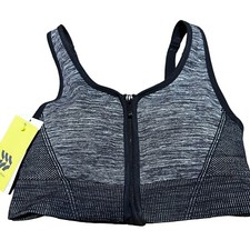 Women's Medium Support Seamless Zip-Front Sports Bra - All in Motion xs