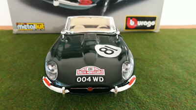 1961 Jaguar E Type Cabriolet 1:18, Racing,dunkelgrün,Bburago | Kaufen