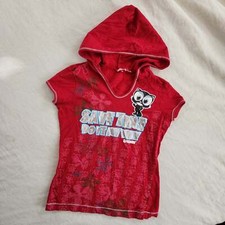 Y2k miskits hooded shirt kids 8/10 womens xxs xs
