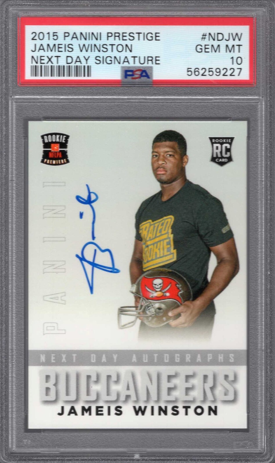 Jameis Winston Autographed Signed New Orleans Saints 2015 PRESTIGE NEXT DAY AUTO SP #NDJW PSA 10 SAINTS STUD 