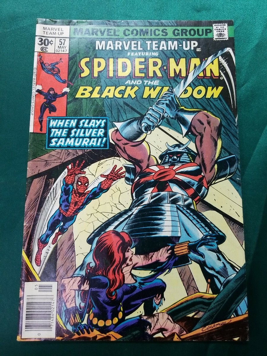 MARVEL TEAM-UP #57 (1977) SPIDER-MAN! BLACK WIDOW! SILVER