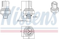 Nissens 301070 Druckschalter Klimaanlage FüR Mercedes A V177 W169 W176 W177 AMG