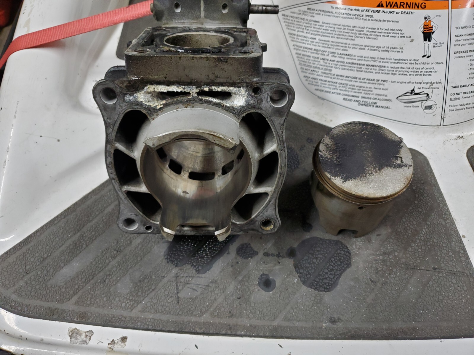 Yamaha XL 1200 Engine Cylinder & Piston 66V 66V113110094 2001