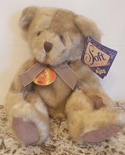 Vintage Russ Soft Classics Teddy Bear Beanbag Stuffed Plush 14"