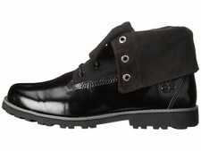 New Timberland Youth Authentic Velvet Fabric Fold-Down Boots A154R Black