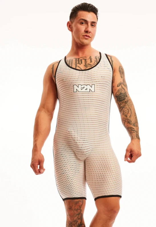 Новый с Ярлыками N2N Bodywear мужской сексуальный UR24 Ultra Raider Sport синглет - белый (размер средний) - Изображение 2 из 3