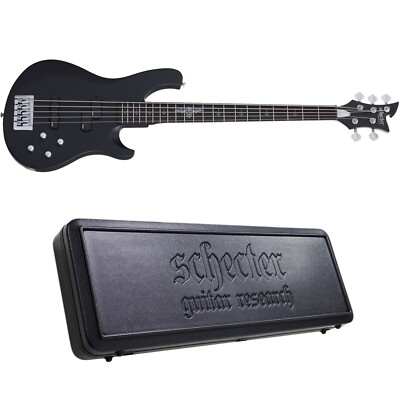 Schecter Johnny Christ 5 Bass Satin Black SBK 5-String Bass + Hard Case Christ 5