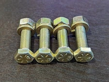 MG / Austin Healey / Morris Driveshaft Bolt Kit - Upgraded & Plated