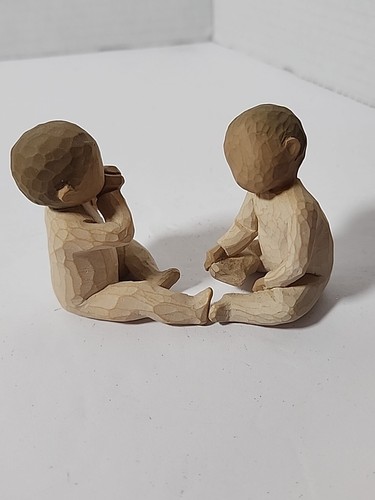 Willow Tree 2007 TWO TOGETHER Twin Babies Demdaco Susan Lordi #26188 No Box - Picture 6 of 7