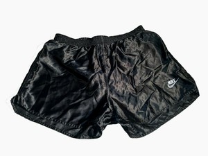 black retro shorts