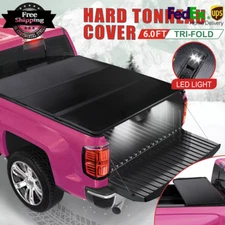 6FT 73.5" FRP Hard Tri-Fold for 2005-2015 Toyota Tacoma Tonneau Cover Truck Bed