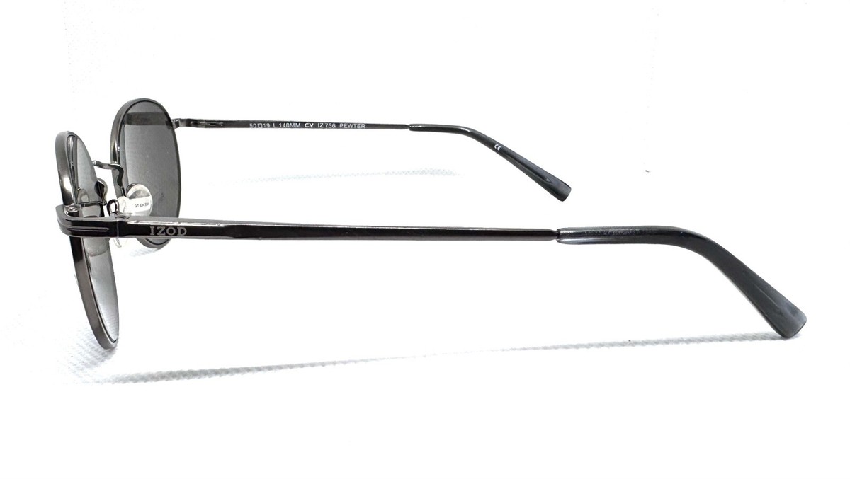 IZOD IZ 756 PEWTER POLARIZED UV PROTECTION SUNGLASSES 50-19  display picture 2