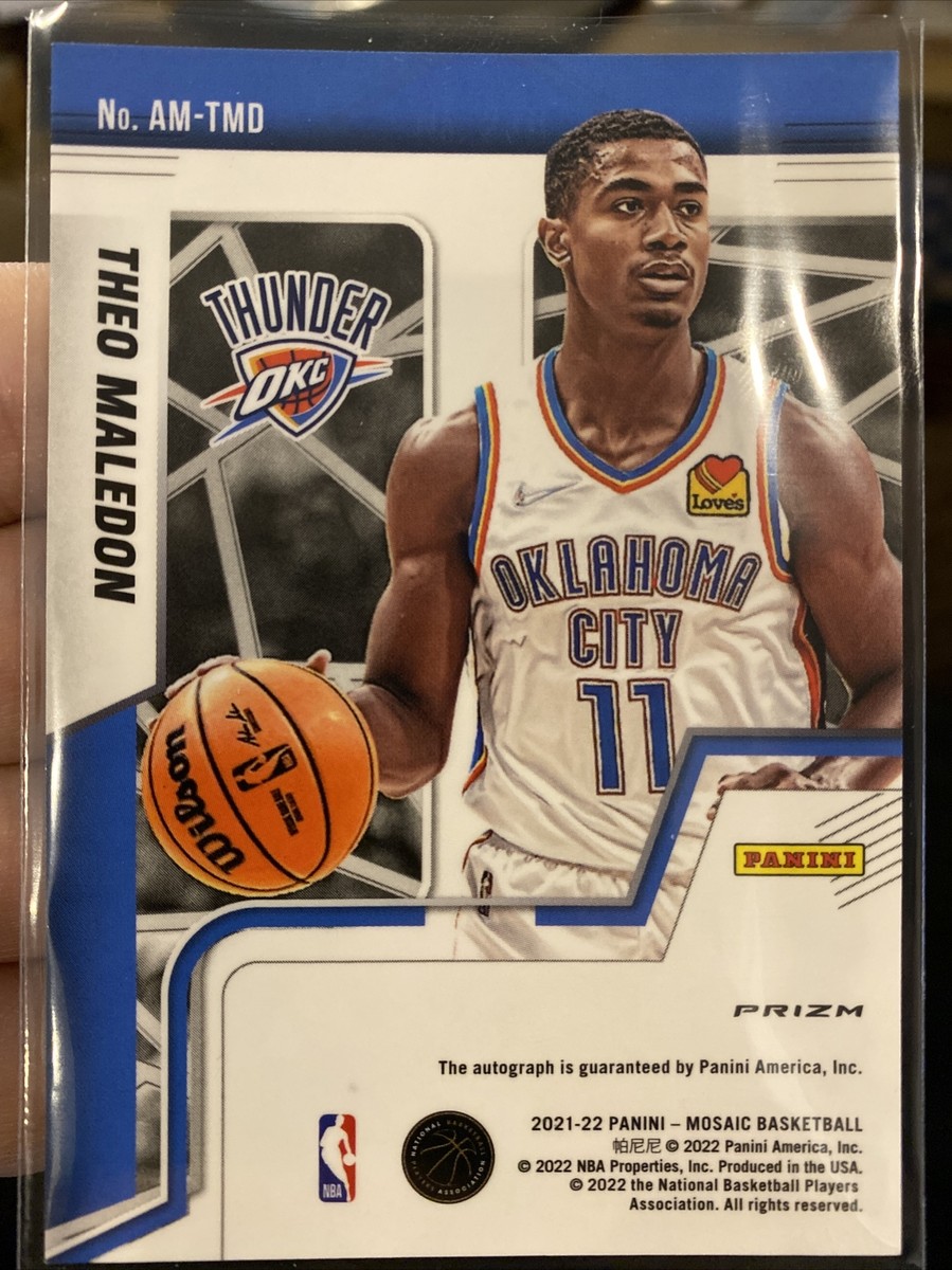2020 2021 Mosaic Hobby Silver Prizm Rookie Autograph Theo Maledon