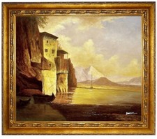 Ölbild Bergsee, Berglandschaft, Seelandschaft, Gemälde HANDGEMALT F:50x60cm