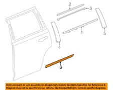 GM OEM 15-20 Escalade Rear Door Exterior Trim-Body Side Mldg 23264123