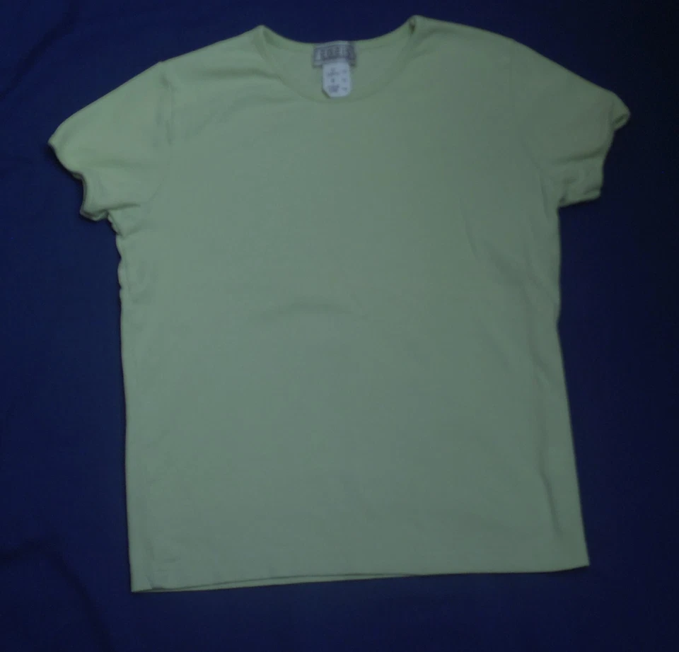 2 LaRedoute girl's short sleeve T-shirts green and blue size 11-12 - Image 2 of 3