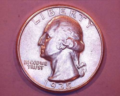 1935 WASHINGTON QUARTER  XF/AU ** 1104-5