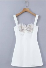 Spring Summer Women Female Sexy Polyester Dress Size S Bnwt