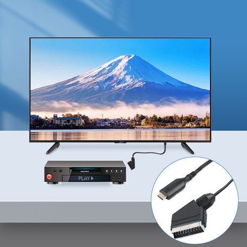 Portable Scart To HDMI Converter with Cable Video Audio Adapter For HD TV - Picture 3 of 12