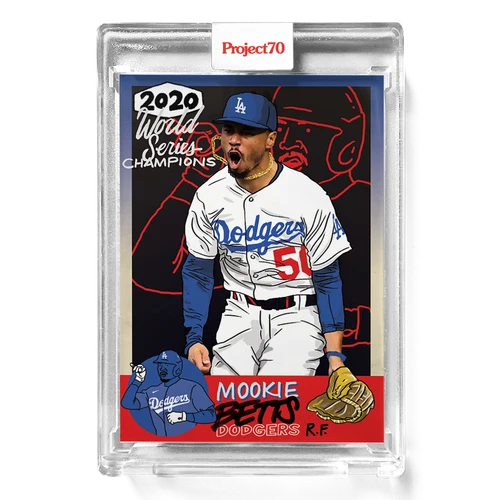Topps PROJECT 70 Card 429 - Mookie Betts by Sophia Chang  LA Dodgers