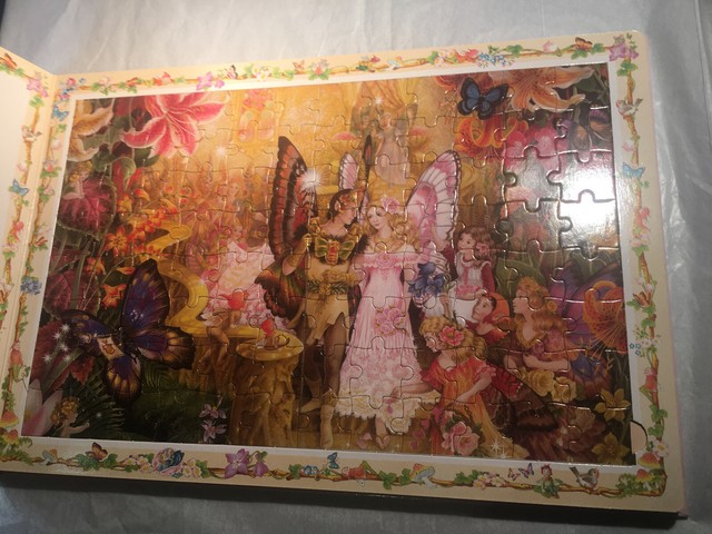 Livre-Puzzle Shirley Barber's Fairytale Jigsaw Book - Contes De Fées Et Puzzles - Occasion Très Bon État