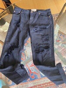 black ripped jeans ebay