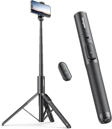 Sensyne 60 Phone Tripod & Selfie Stick, Lightweight All in One Phone Tripod