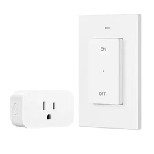 DEWENWILS Remote Control Outlet Wireless Wall Mounted Light Switch Plug in