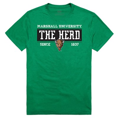 University of Marshal The Herd NCAA Cotton Graphic Tee T-Shirt - Sz S - 2XL
