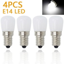 4X E14 Bombilla LED Nevera Blanco Frío 2W Luz Refrigerador 25W Lámpara de Sal Equivalente