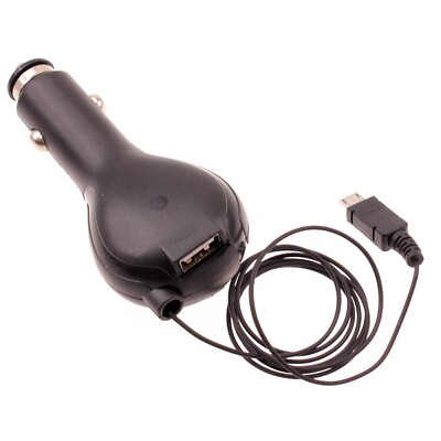 Car Charger Retractable MicroUSB DC Socket Power Adapter Plug-in for Tablets