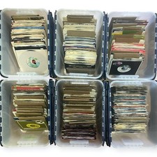 Lot of 25 45 RPM Vintage 7 Vinyl Records 70s 80s Funk Rock Pop R B New Wave Etc