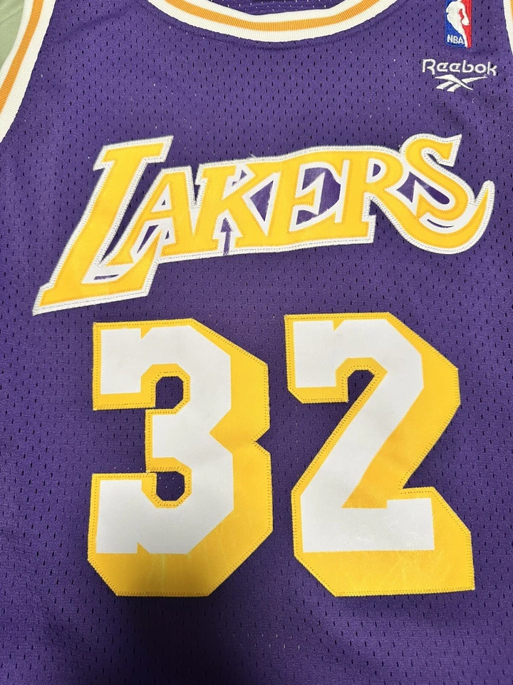 Camiseta cosida Magic Johnson Reebok Lakers Hardwood Classics longitud M +2 Foto 3 de 4