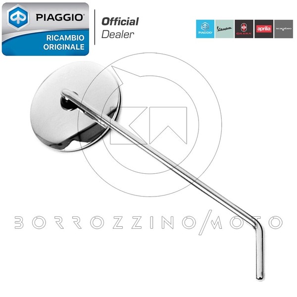 CM181302 Chromierter Rechter Spiegel Original Piaggio FüR Vespa PX 125 2005-image