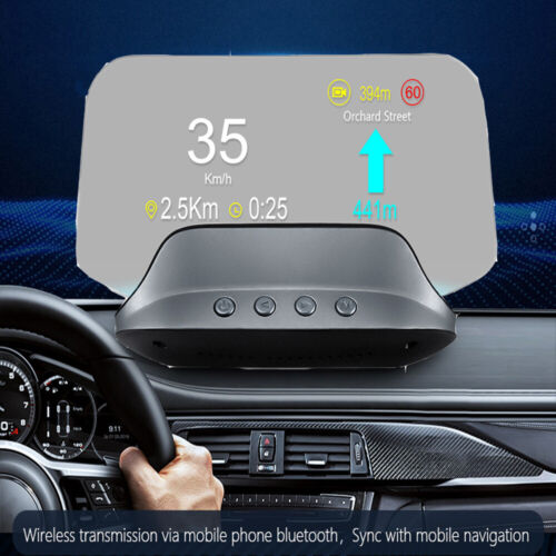 Head-Up-Display OBD2 mit GPS-LED-Farbe HUD C3 Geschwindigkeitswarnung Tachometer - Bild 1 von 12