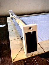 volet roulant piscine motorisé solaire  3mx8m  Rolleasy 2 Del piscine.